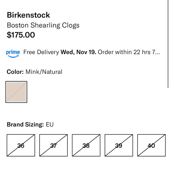 Birkenstock Boston Shearling Clogs. Size 38. - Picture 4 of 7